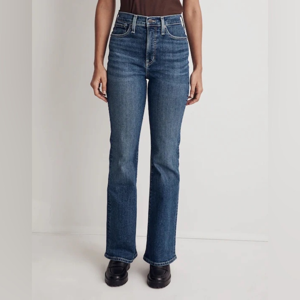 Madewell Perfect Vintage Flare Jeans Sz 28 Hallstrom Wash Heritage Stretch Denim